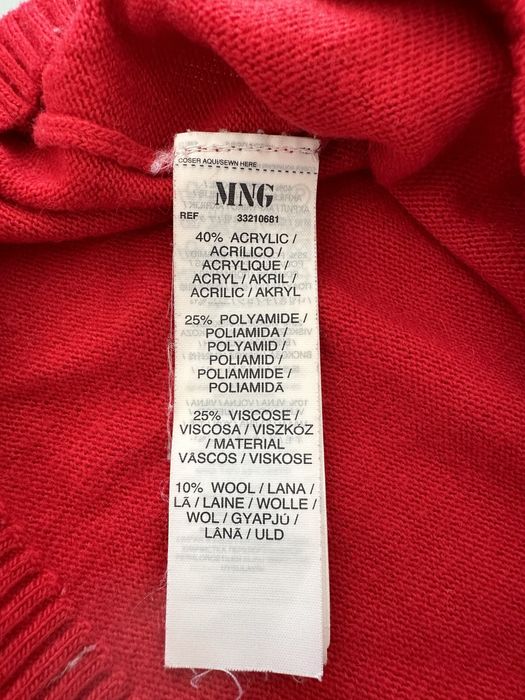 Camisola malha mango vermelha