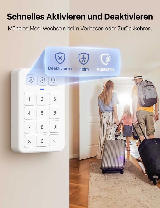 System alarmowy WiFi X-Sense AS12 – sterowanie telefonem Bezprzewodowy