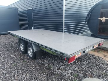 Wynajem przyczepy Lawety 4x2m Kat. B Dmc 750