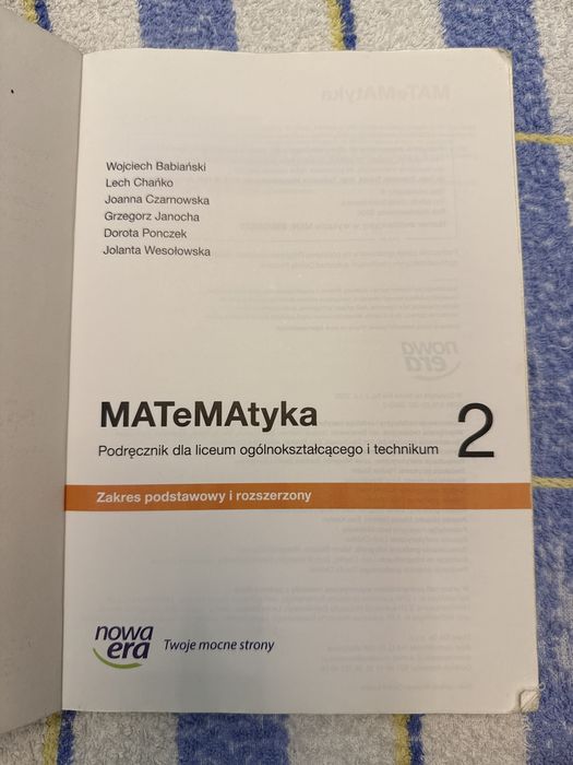 MATeMAtyka podrecznik 2 zakres podstawowy i rozszerzony. Nowa Era