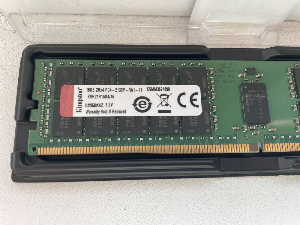 Пам'ять для серверних материнських  плат Kingston 16 GB DDR4 2133