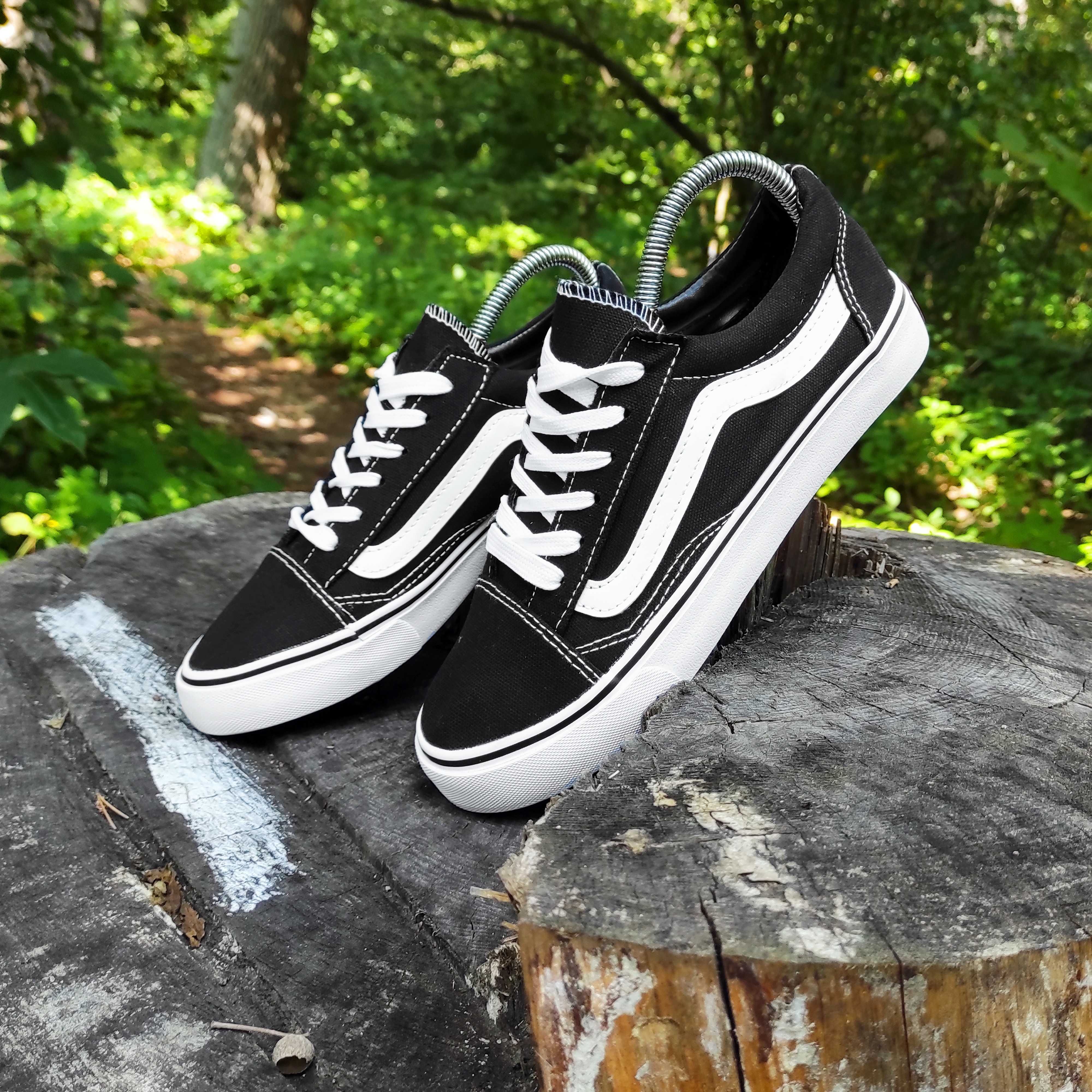 Кросівки кеди у стилі Vans Old Skool (з 36 по 46) - ванс, венси, чорні