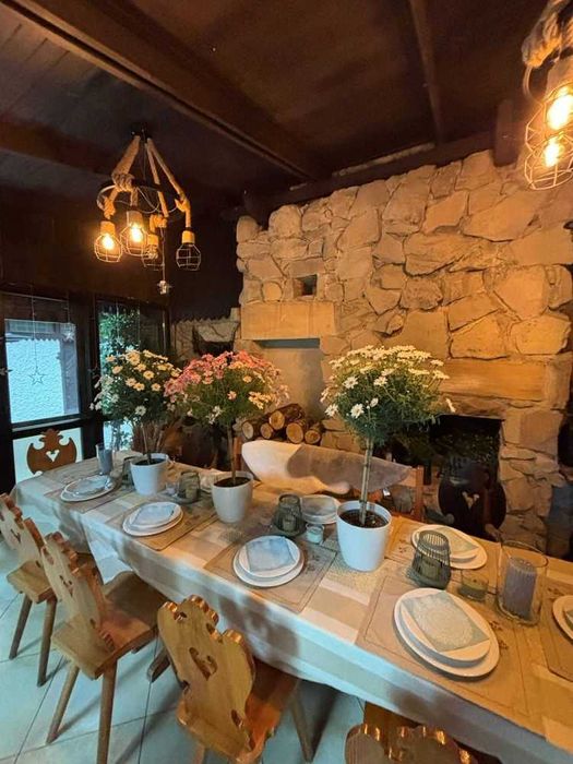 Klimatyczny Dom w lesie z Jaccuzi i Sauną.Imprezy okolicznościowe!