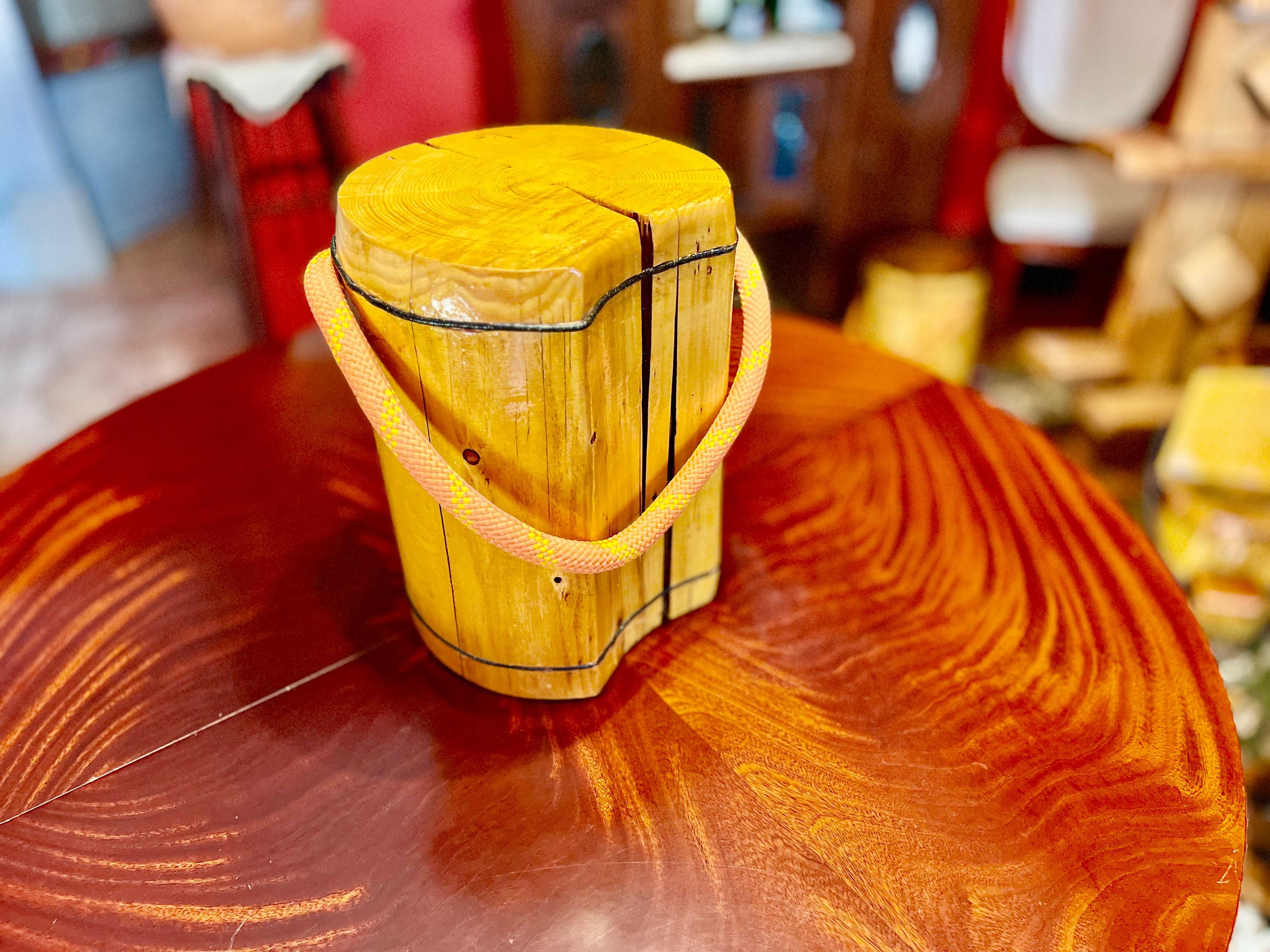 Pieniek z drewna- krzesełko