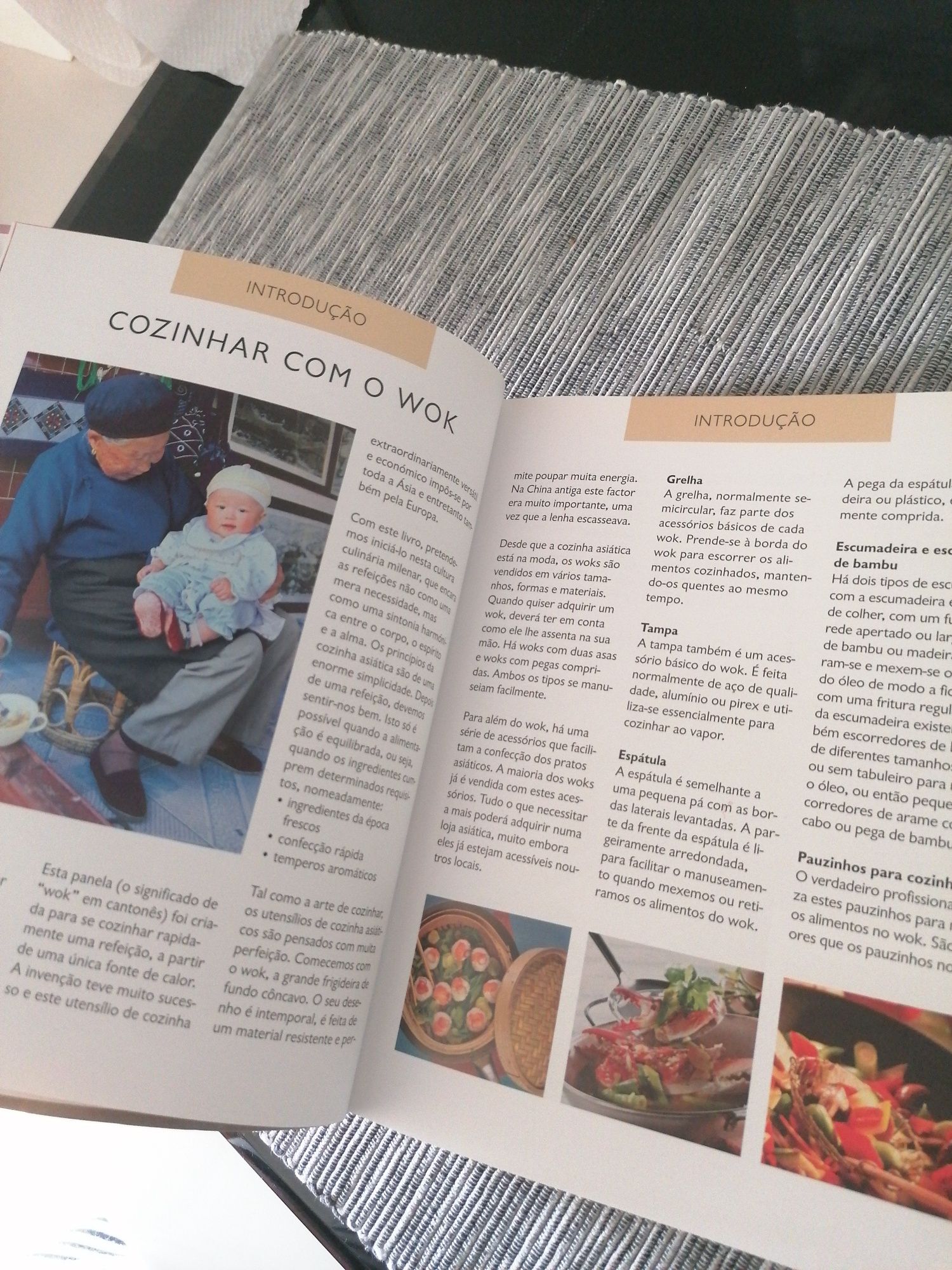 Livro receitas Wok