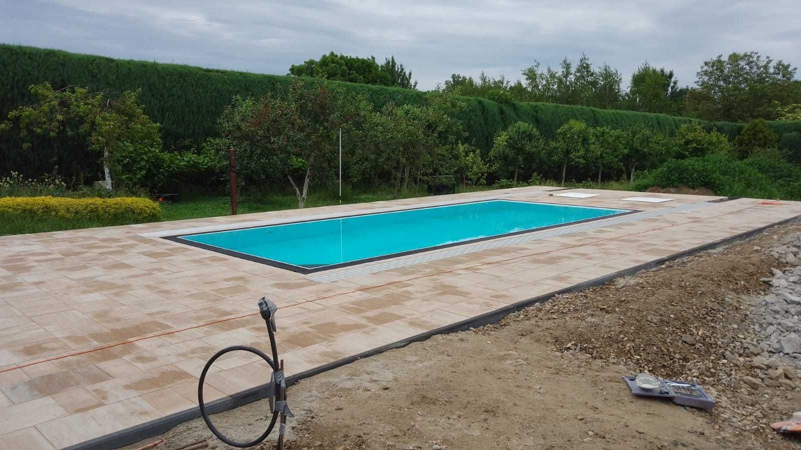 Basen polipropylenowy przelew 7,0x3,0x1,5m+wyposażenie PREMIUM