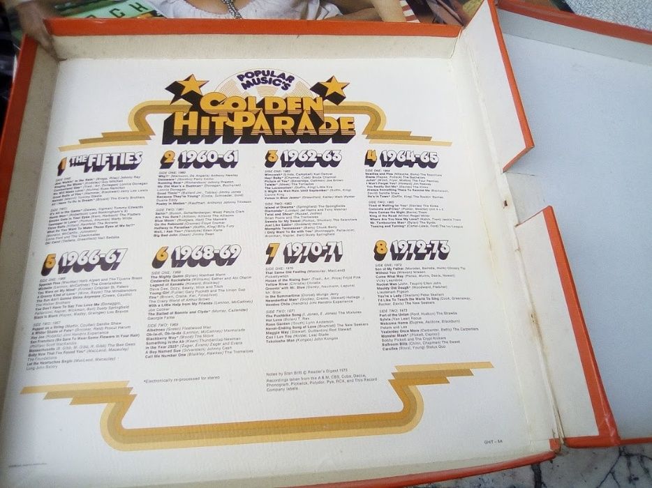 Popular Music's Golden Hit Parade 8 discos de Vinil 33 RPM