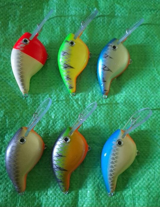 Woblery sumowe 7cm rękodzieło 6szt Sum Szczupak Sandacz