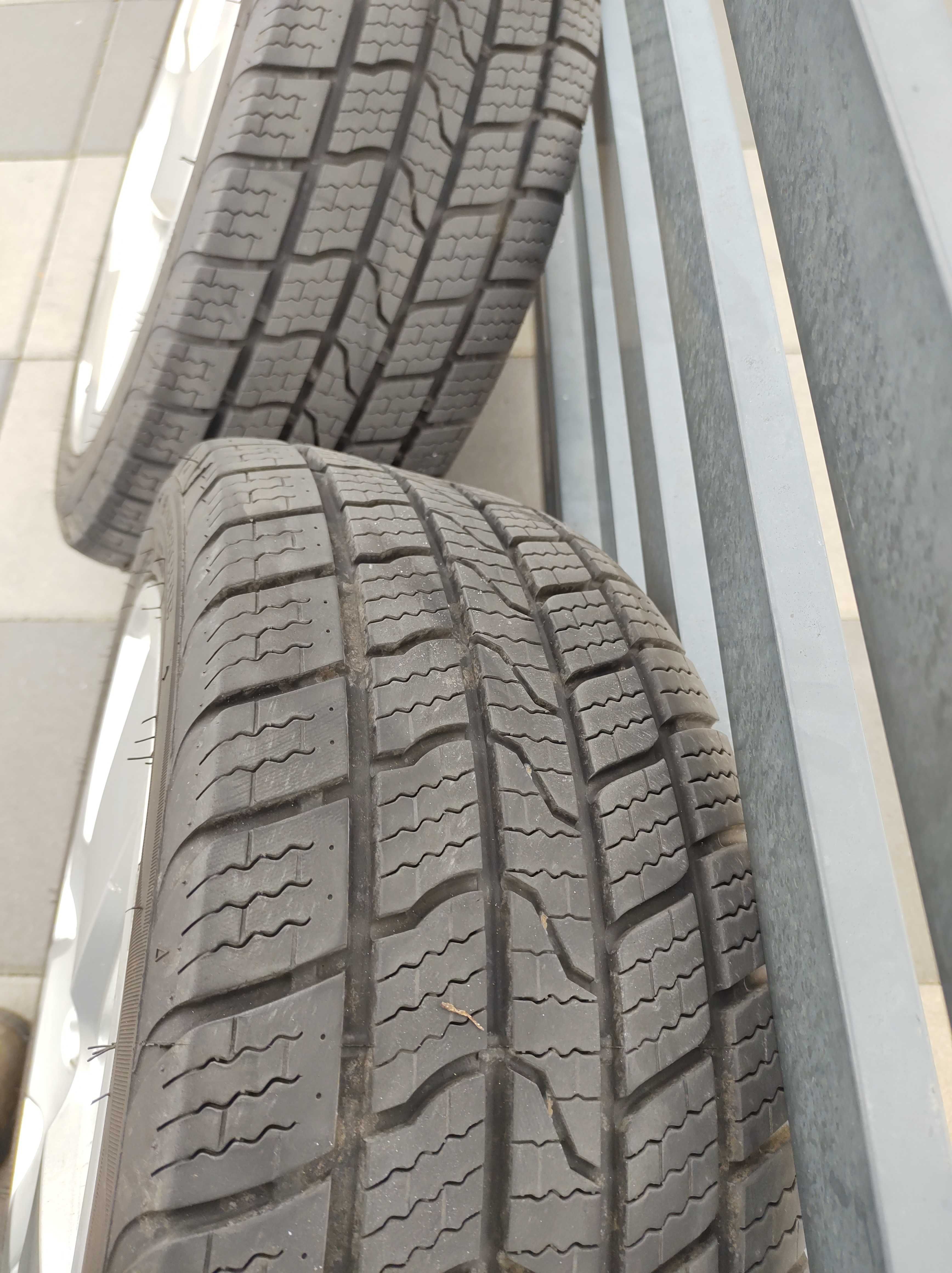 Felgi aluminiowe z prawie nowymi oponami wielosezon VWSkodaAudi ,5x112