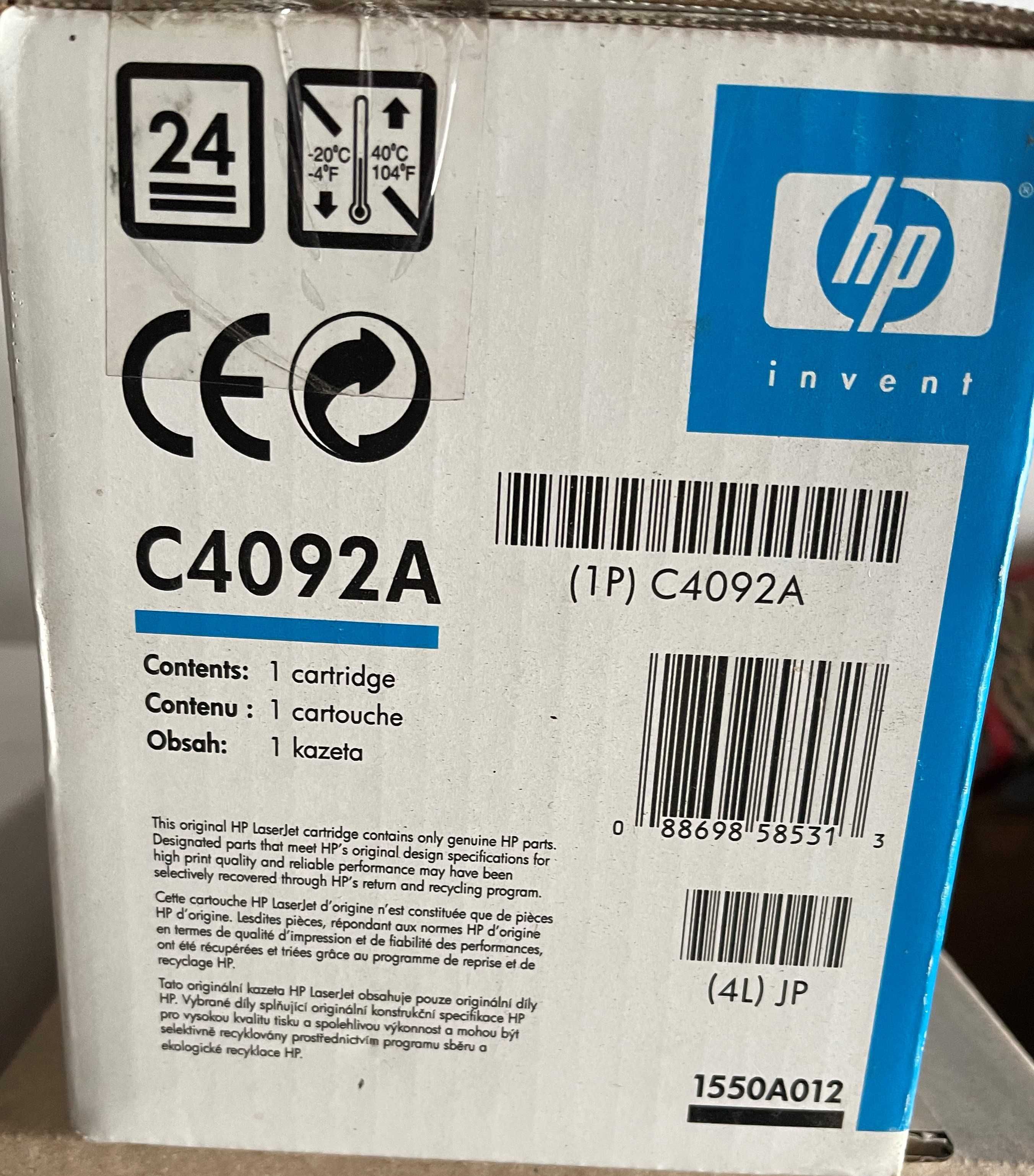 Картридж лазерний HP C4092A, оригінал