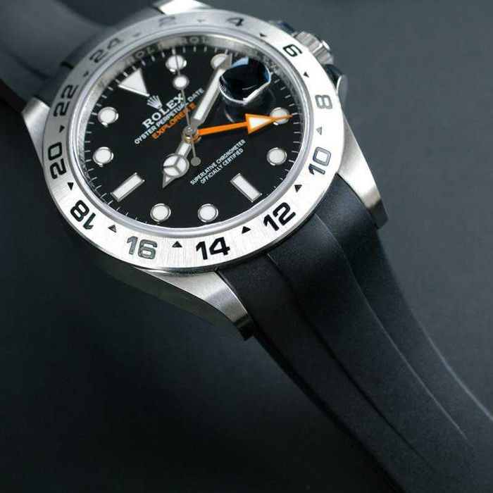 Pasek gumowy RubberB do Rolex Explorer II , 216570 , 16570, 226570,