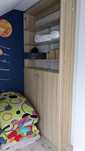 Meble regał zamykany 120x35x245 szafka rtv 120x30x40 i szafka 60x40x60