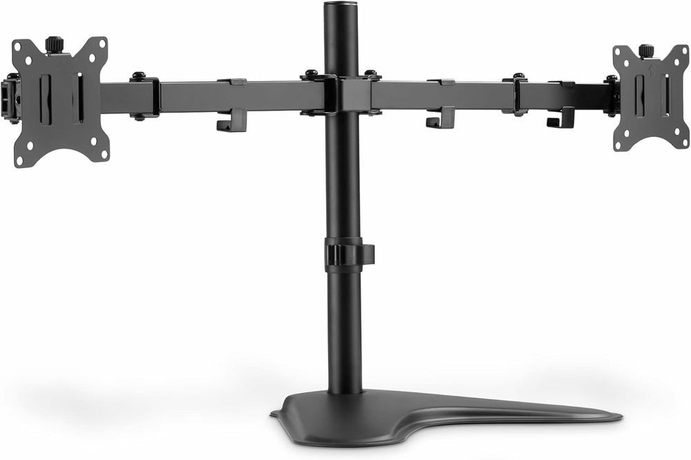 Suporte duplo de mesa p 2 monitores, ate 32 polegadas, até 2 x 8Kg