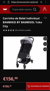 Carrinho Bebé - Bambisol Yuko