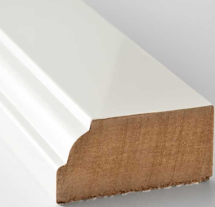 Bodbyn Ikea listwa dekoracyjna kremowa 221x6 cm - 3 sztuki 804.177.59
