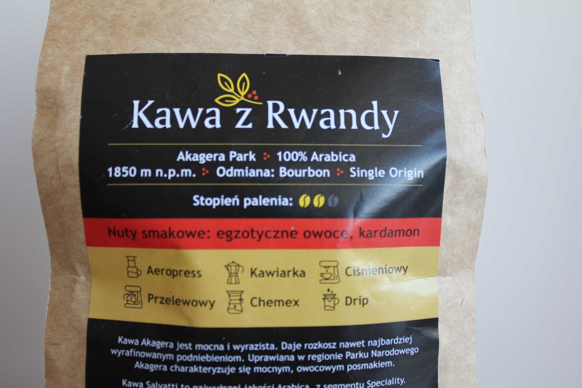 Kawa ziarnista Arabica Salvatti Kawa z Rwandy 500 g