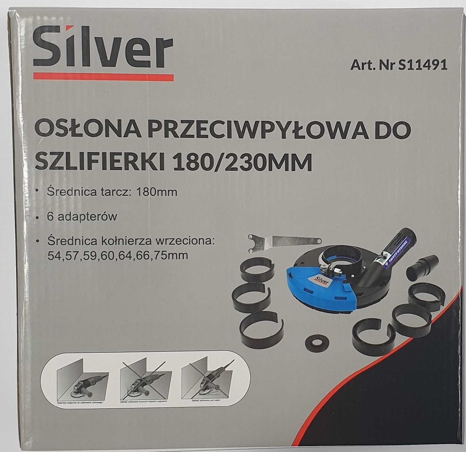 OSŁONA odsysająca NA SZLIFIERKĘ KĄTOWĄ 180 - 230mm przeciwpyłowa 1752