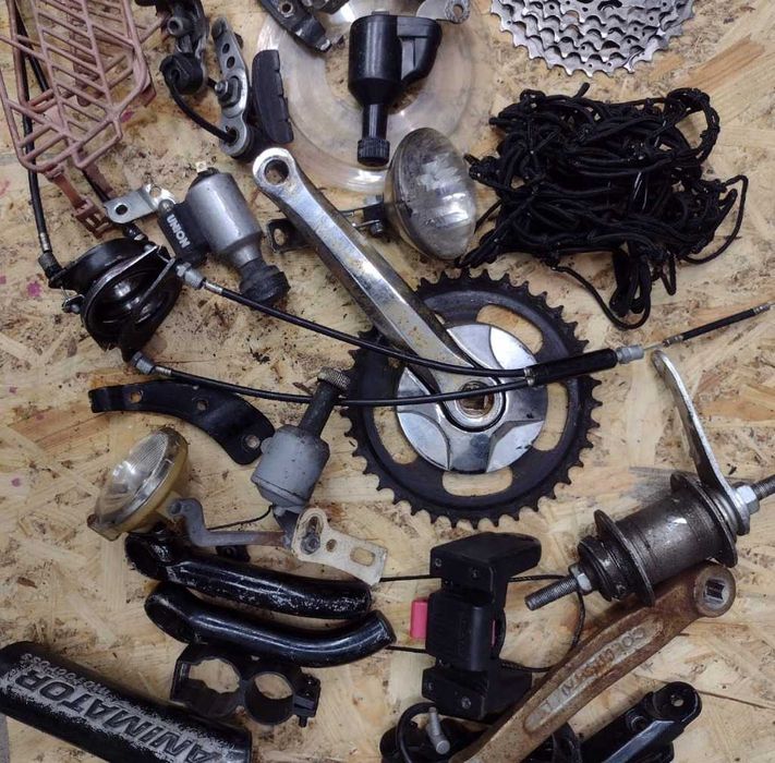 Zestaw pudło pakiet części rowerowych