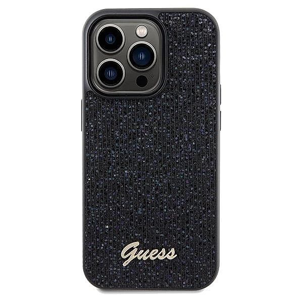 Etui Guess Disco Metal Script na iPhone 14 Pro Max - czarne