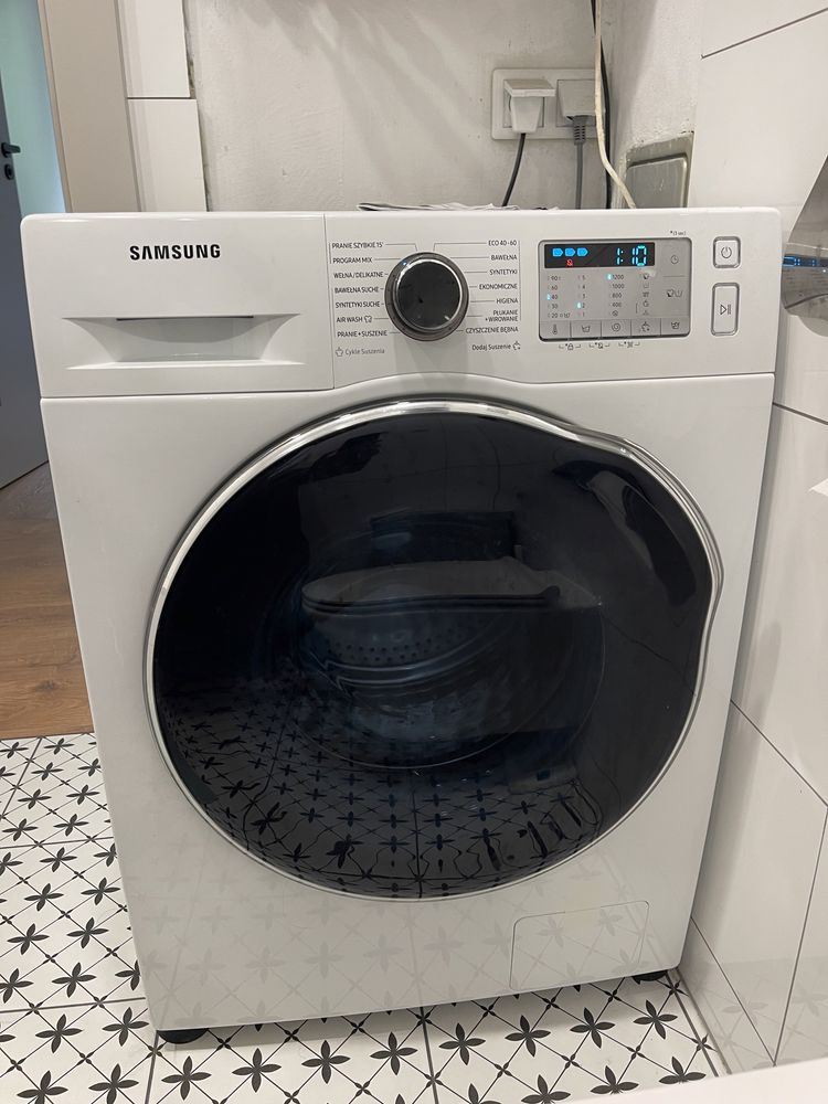 Pralko-suszarka Slim SAMSUNG WD8NK52E3AW EcoBubble AirWash