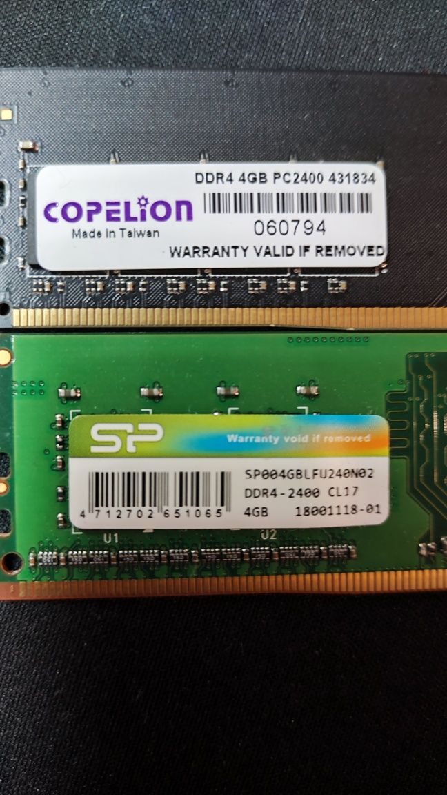 DDR 4 2*4GB PC 2400