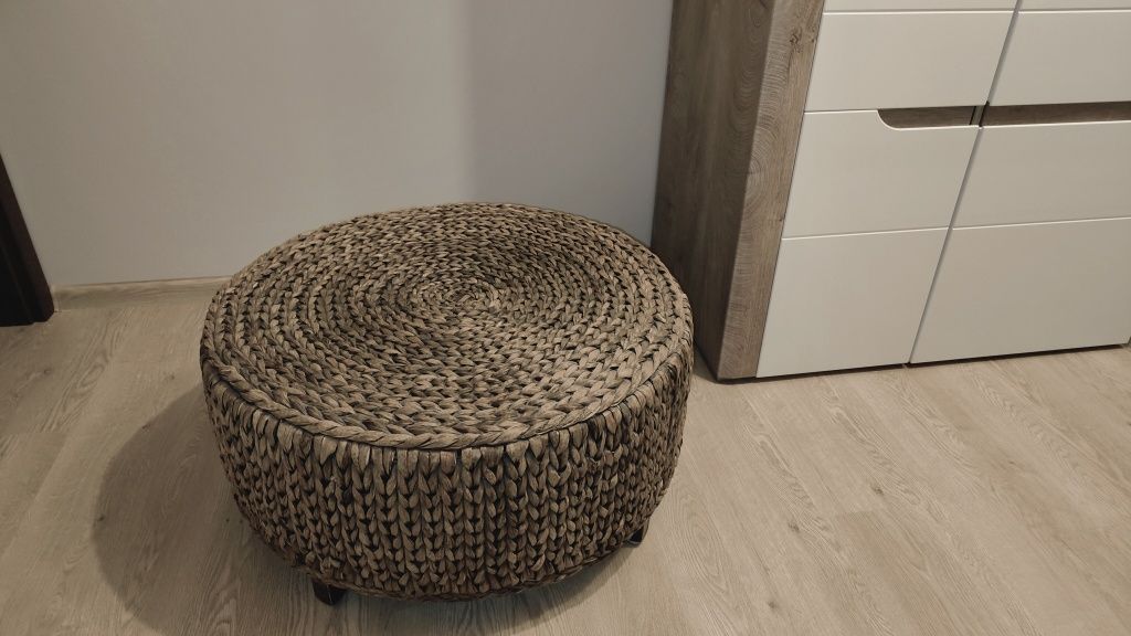 Stolik kawowy Boho trawa morska / hiacynt wodny