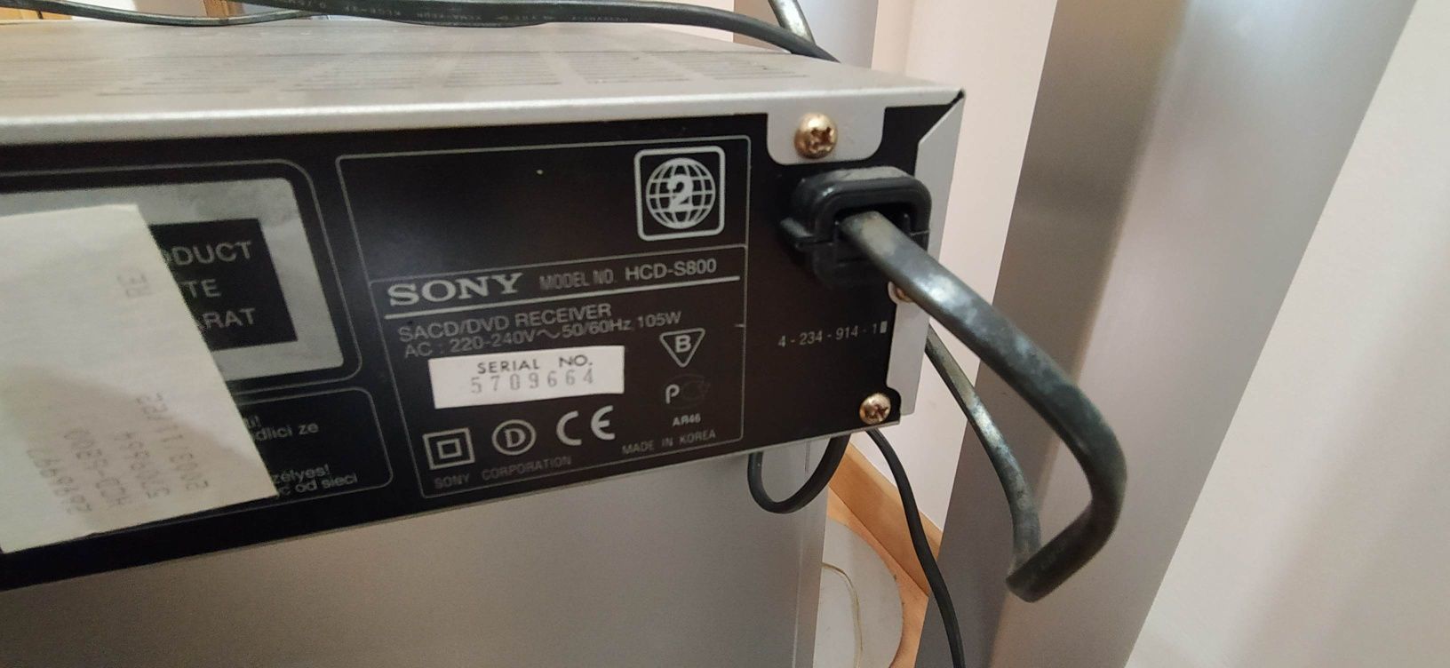 Amplificador Sony HCD-S800
