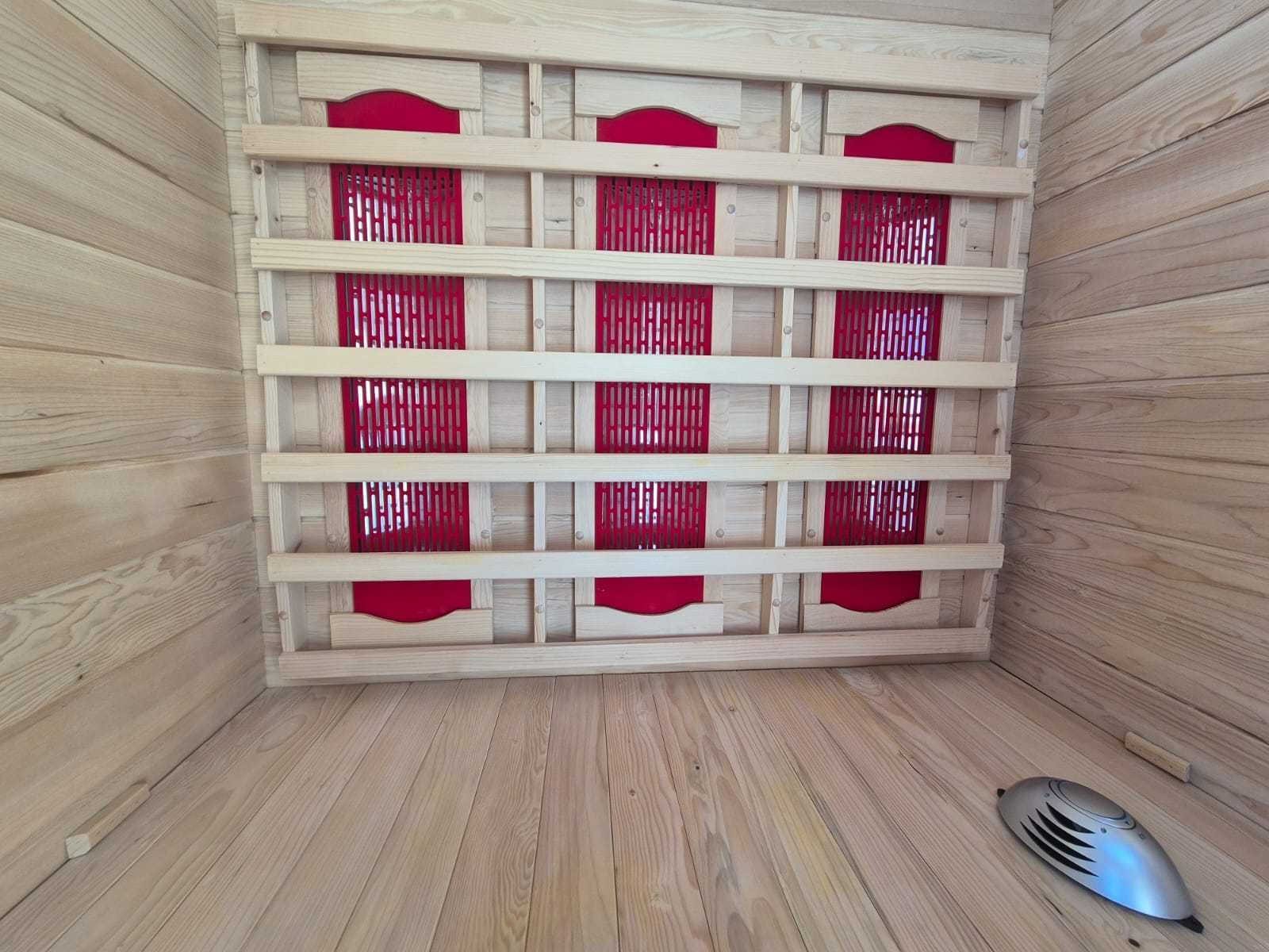 Sauna infrared infrarot infra red radio podczerwień full spectrum led