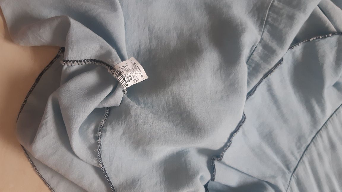 Spódnica nowa jasno niebieska 38/40 bawełna Made in Italy