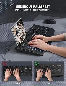 Zestaw klawiatury i myszy bezprzewodowej kc213  qwerty