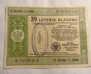 39 loteria klasowa 1937r