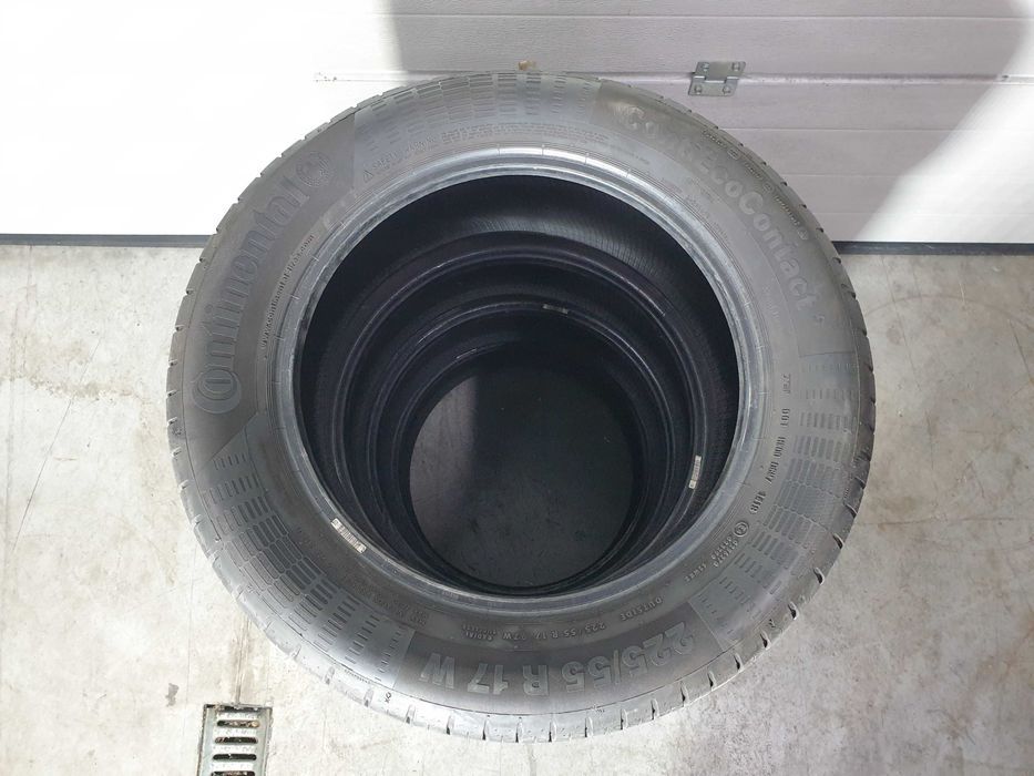 4szt. 225/55/17 97W Continental ContiEcoContact 5 7mm 2019r [ 8813 ]