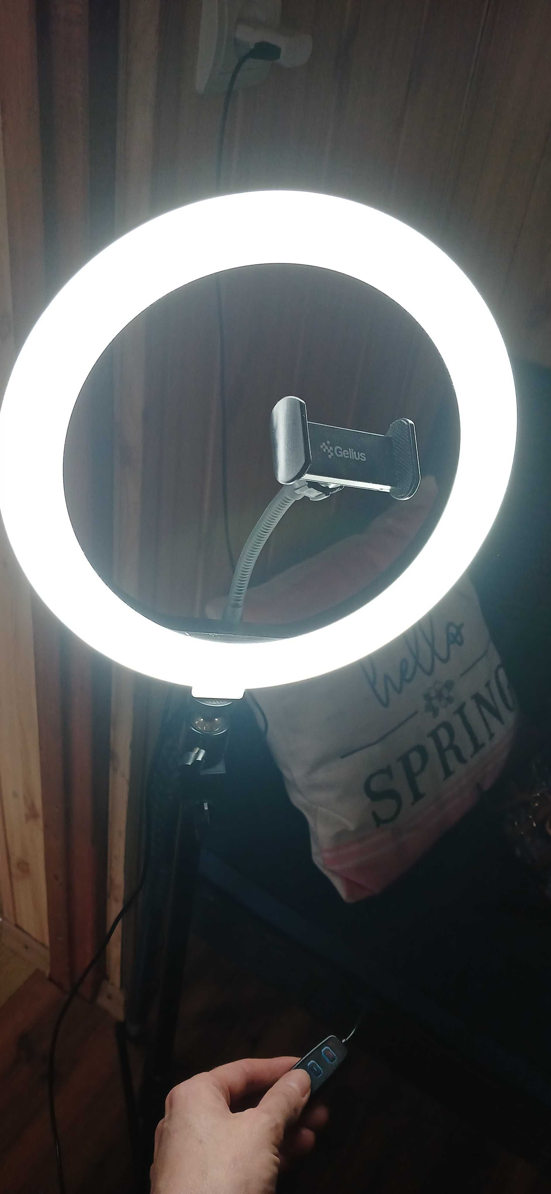 Кільцева лампа gelius pro блогер сет 26 см