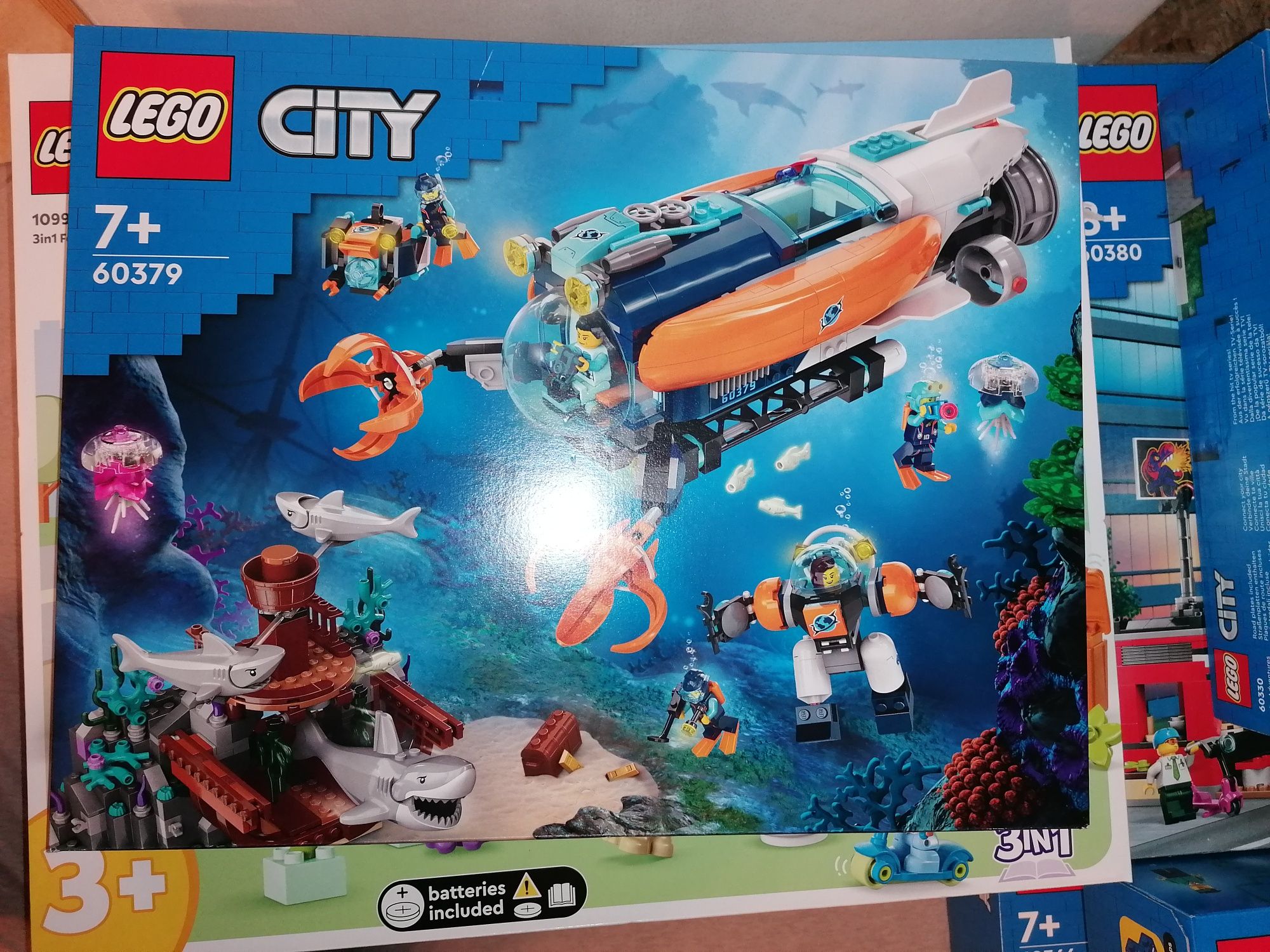 Lego City łódź podwodna badacza dna morskiego nr kat 60379 Nowe!