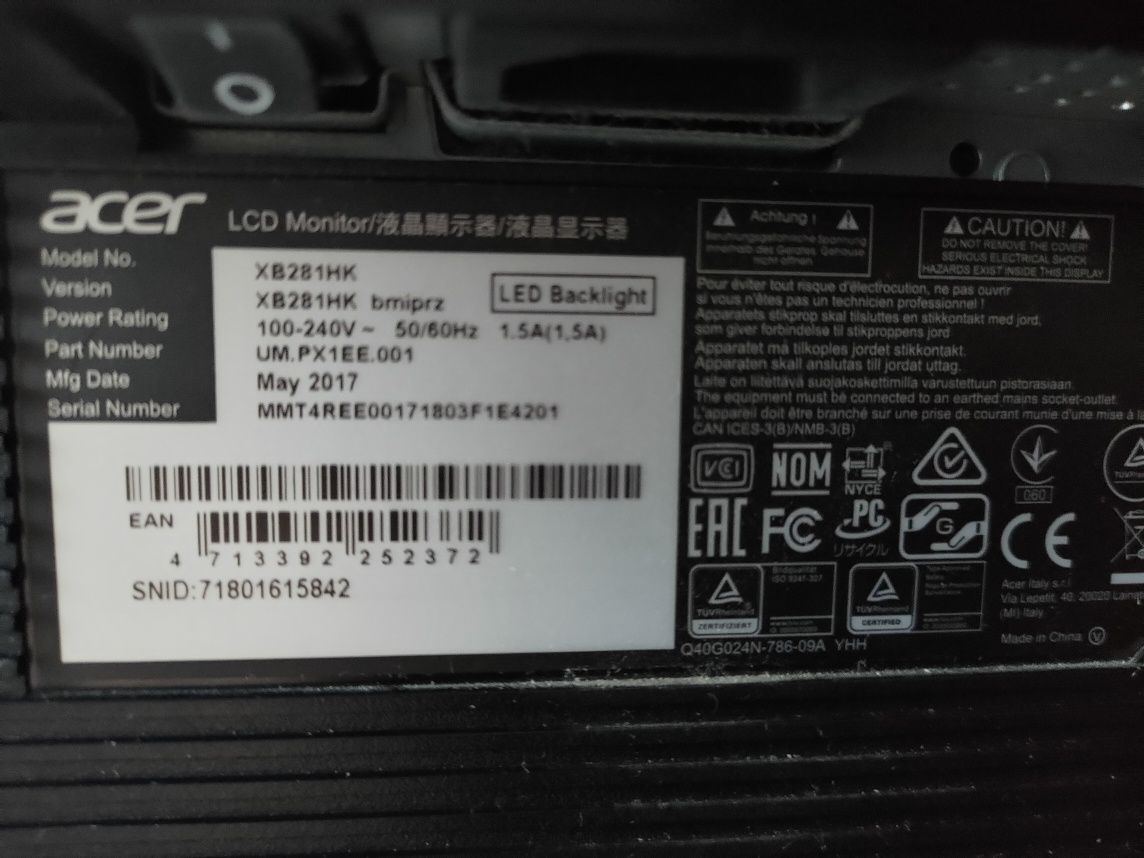 Acer Predator 28" 4K