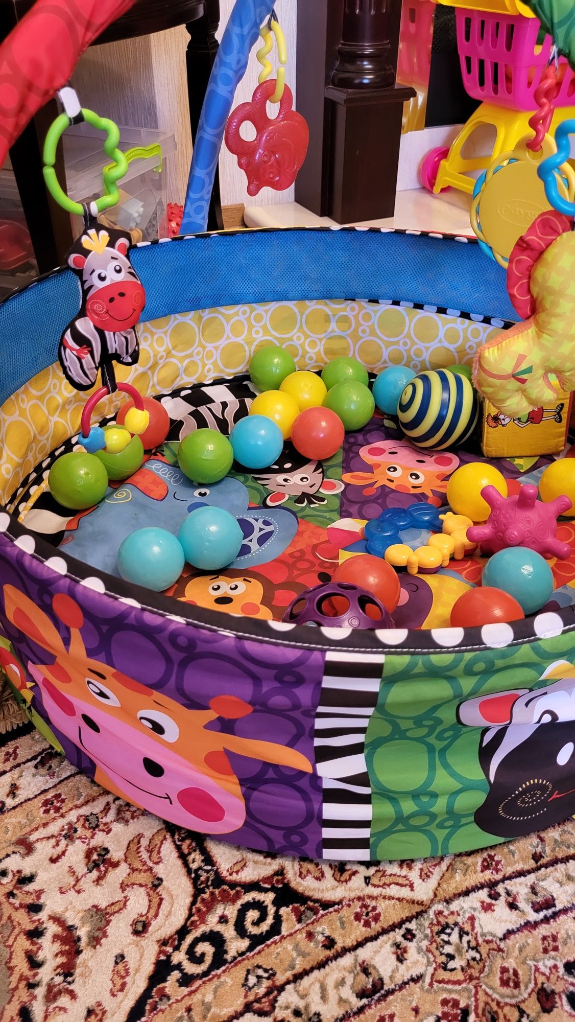 Ігровий килимок play gro, ігровий бассейн, басейн з шариками, ігровий