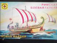 Сборная модель 1/72 римская боевая галера фирмы Modelist