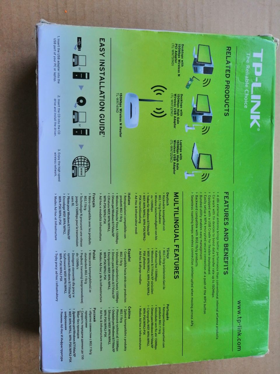 TP link USB adapter TL-WN722NC