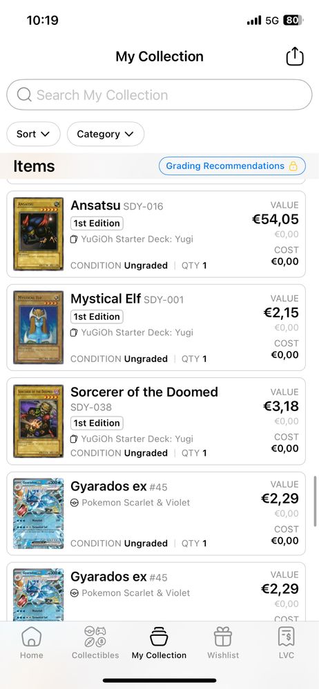 Cartas pokemon e yu-gi-oh