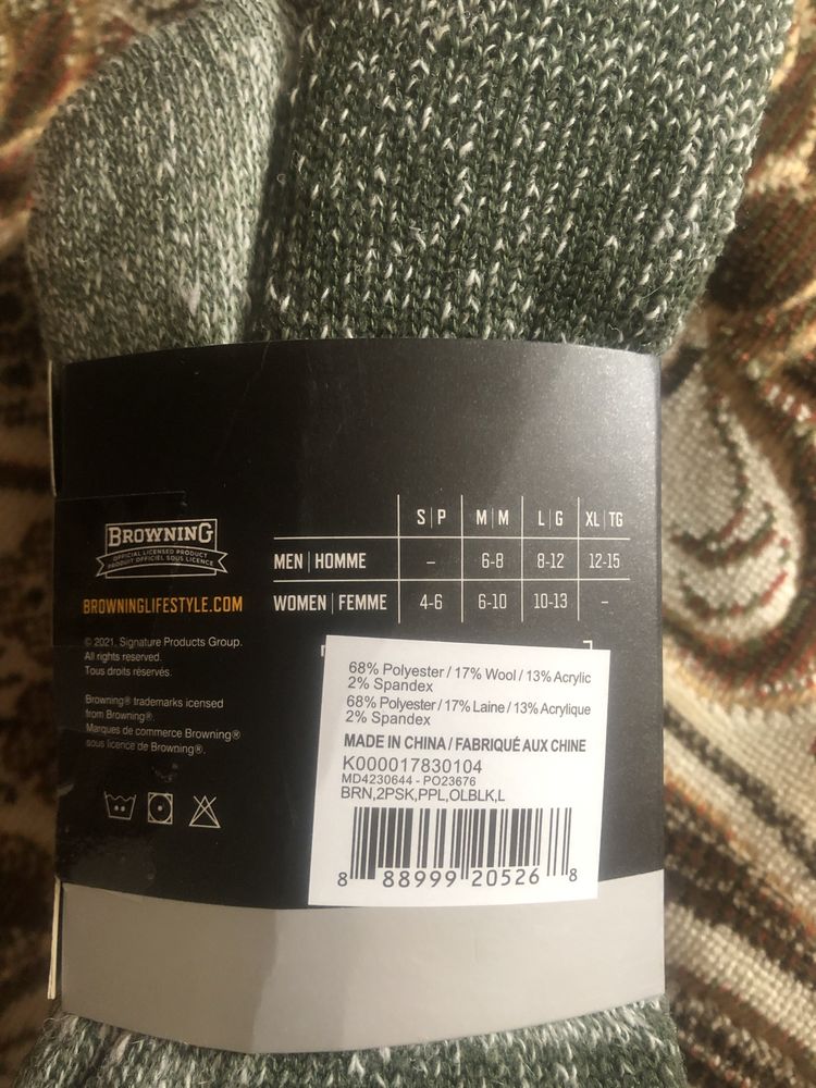 Шкарпетки Browning Heavyweight Wool Boot Socks(2 пари)