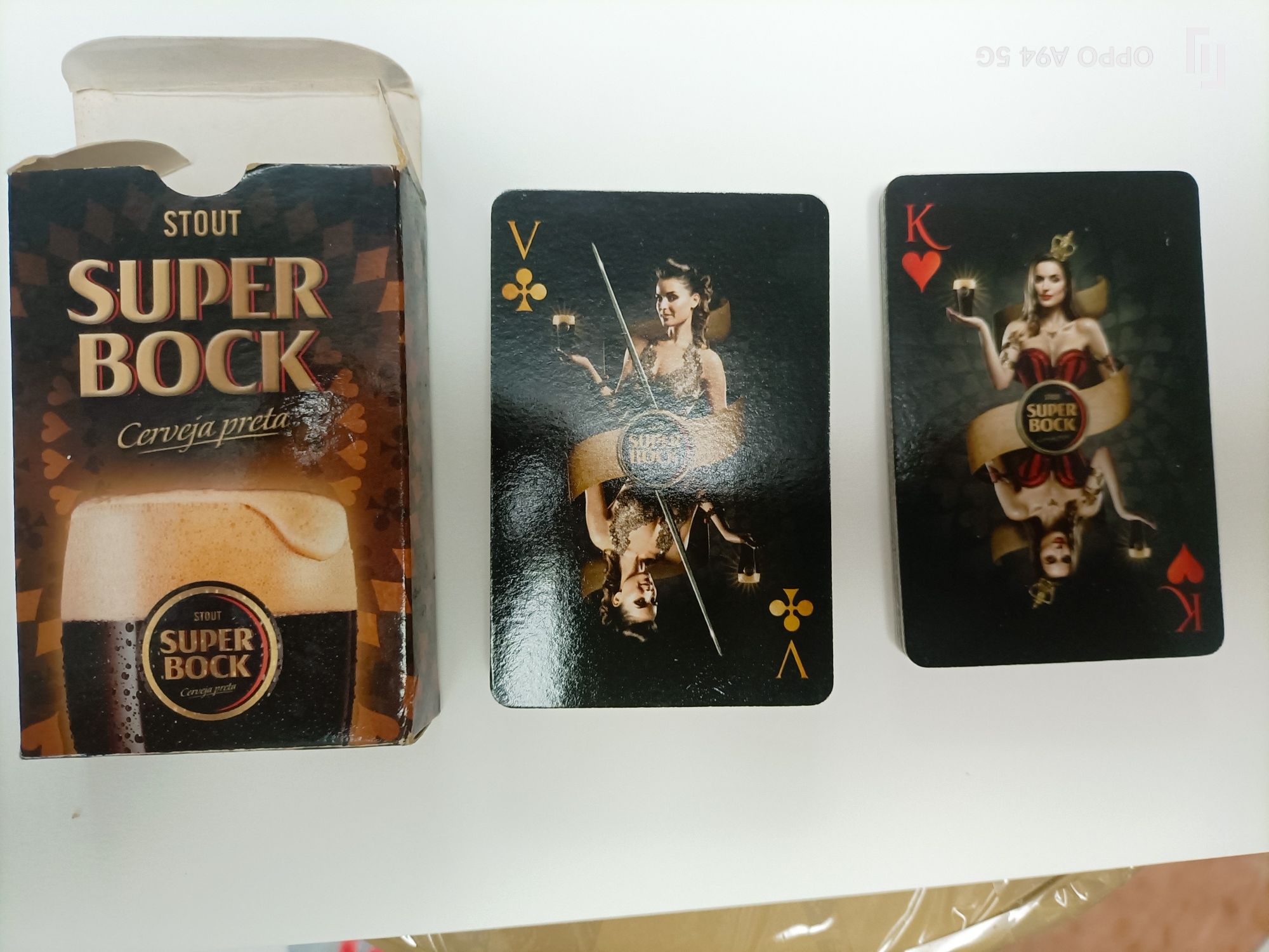 cartas de jogo super Bock