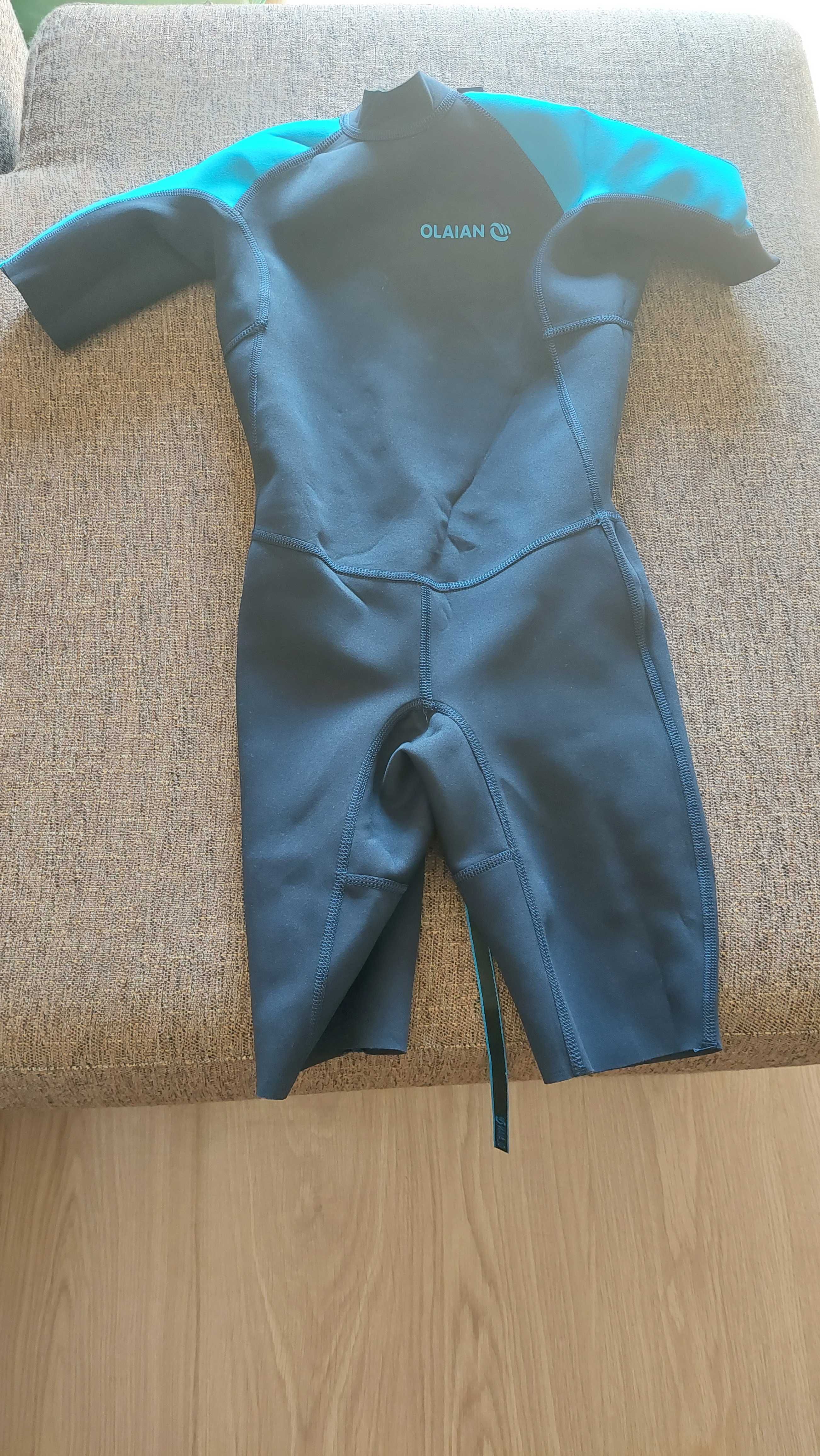 Fato Surf de Verão para Criança Azul Neoprene 1,5 mm OLAIAN 12 anos