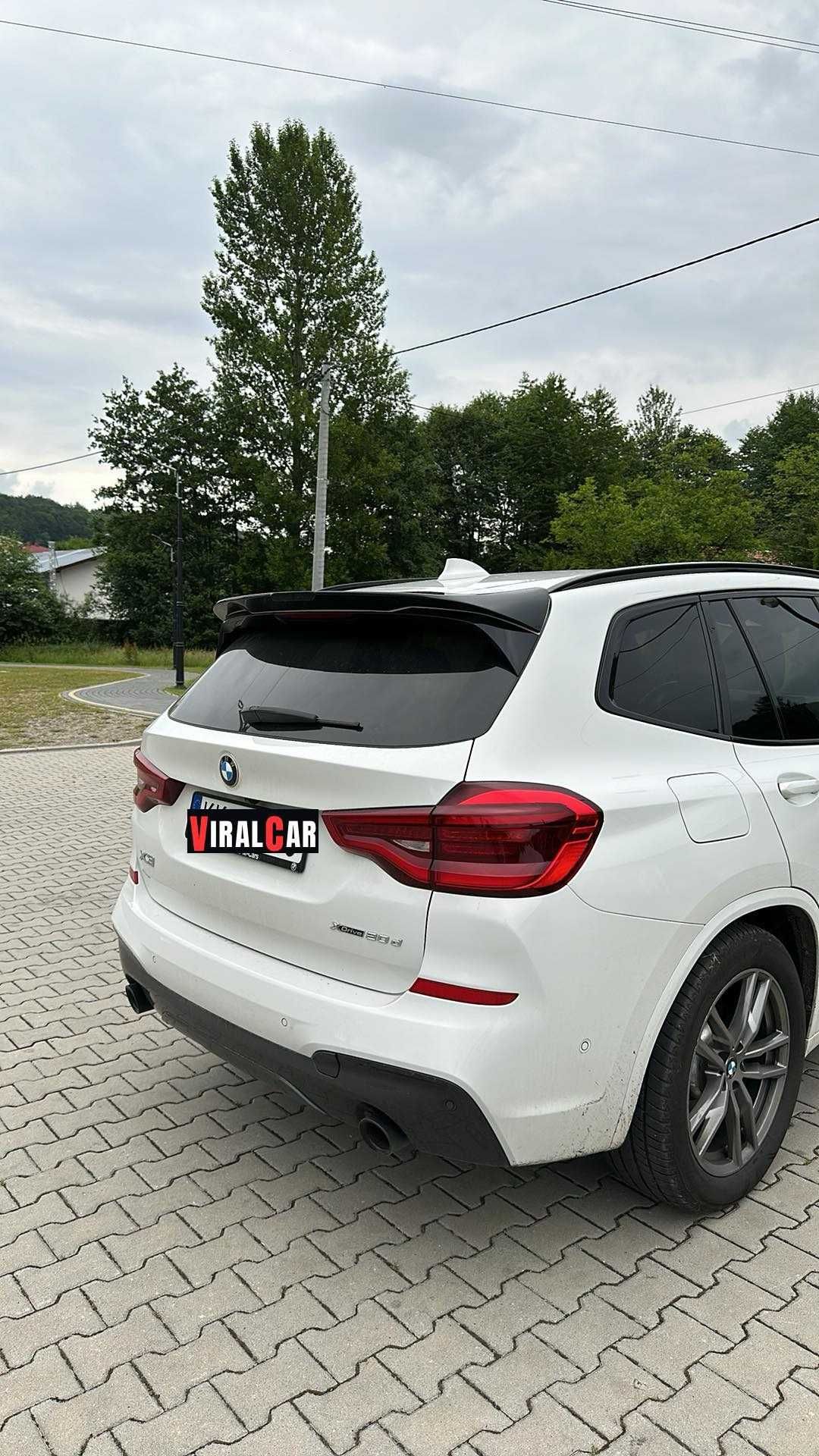 Spoiler Skrzydło Wing MP BMW X3 G01 Czarny Połysk