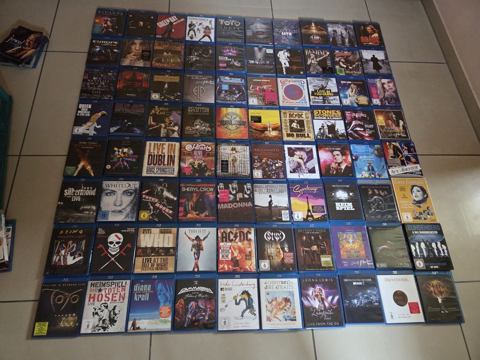 Płyty Blu-ray z koncertem zespołów