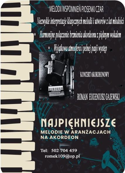 Akordeonista 100% zabawy.