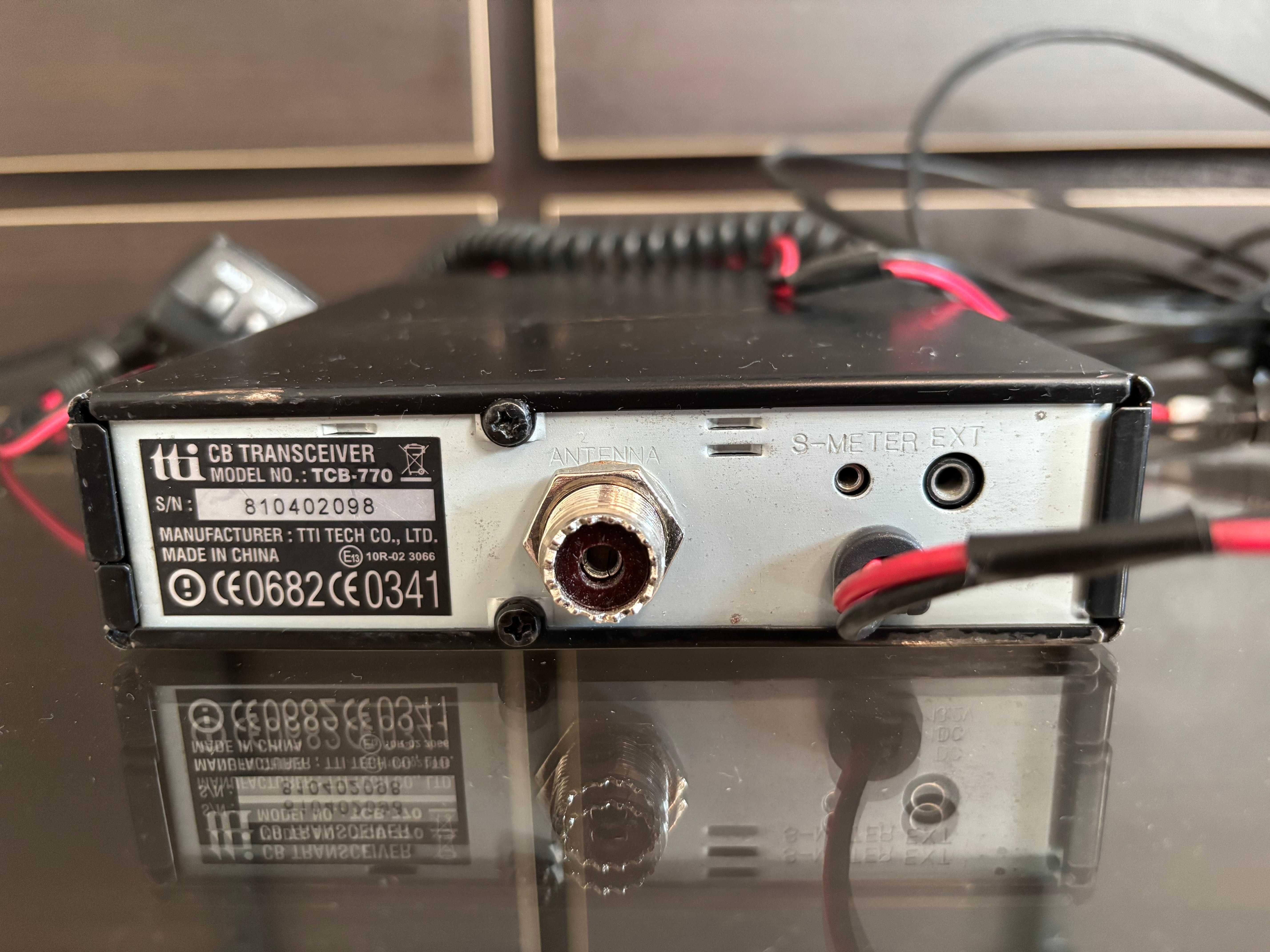CB radio TTI TCB-770 + antena Hustler
