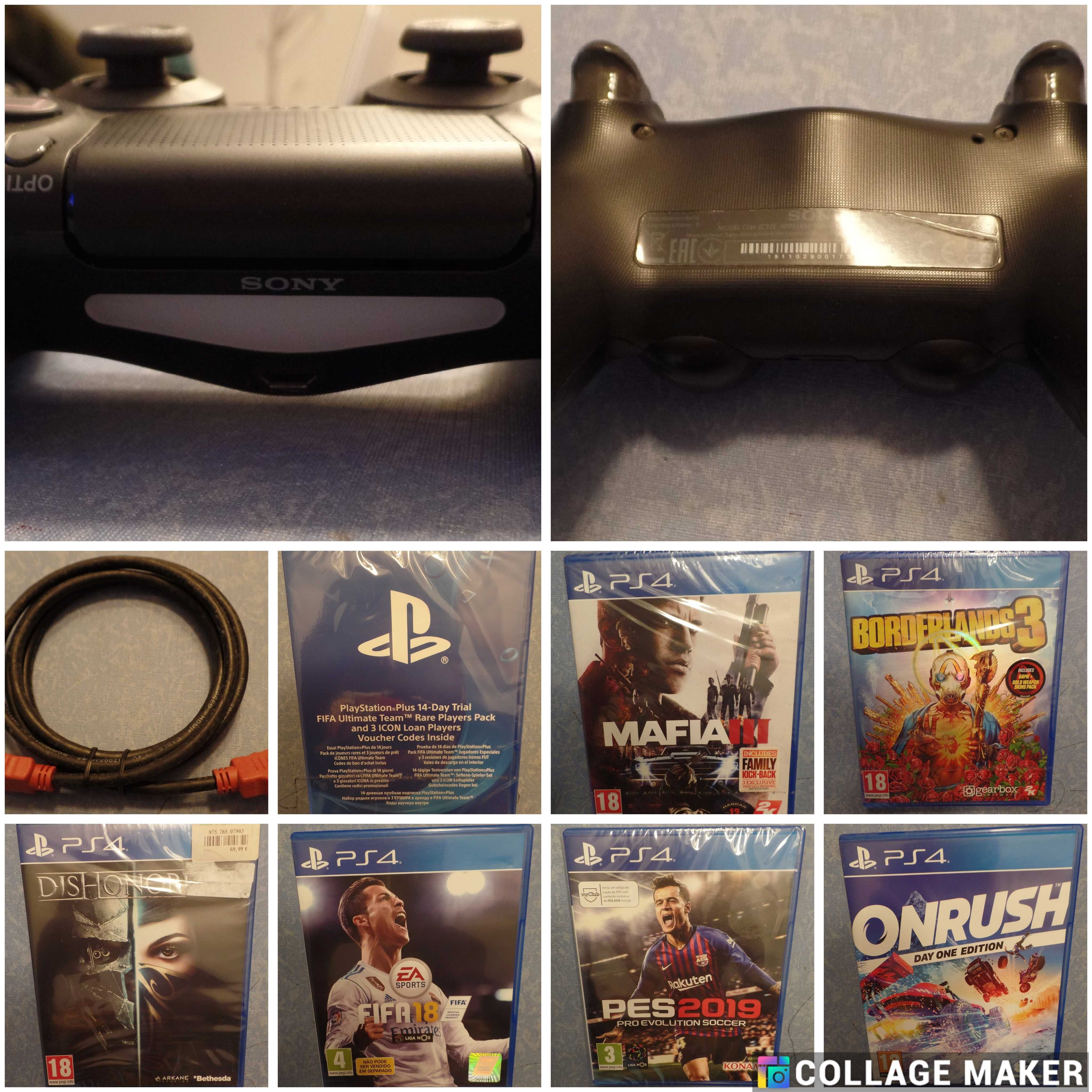Consola PS4 com Jogos e Acessórios