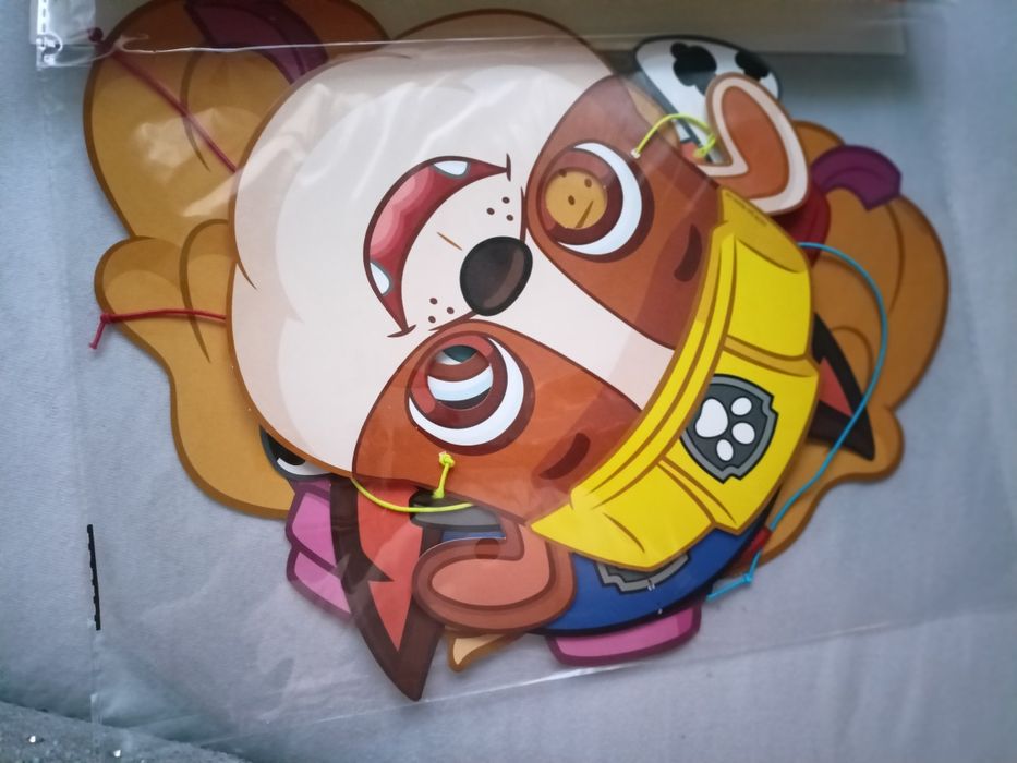 Zestaw 4 x mAska przebranie psi patrol Skye  Marshall chase rubble