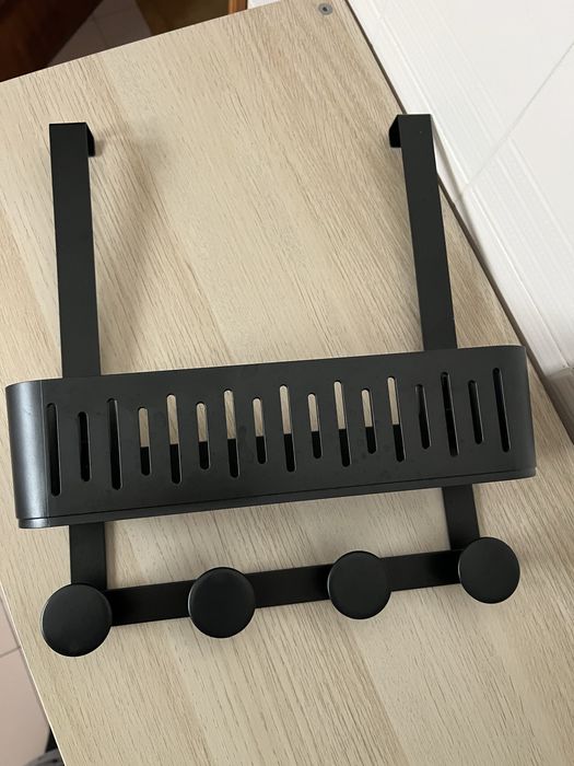 Prateleira preta de chuveiro NOVA