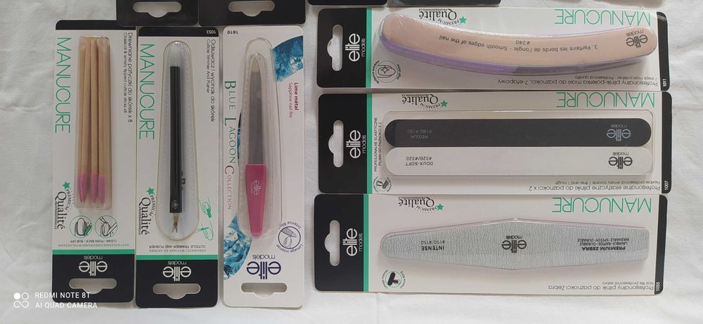 OKAZJA.Zestaw-12 sztuk przyrządów "ELITE"do manicure pedicure.Aktualne